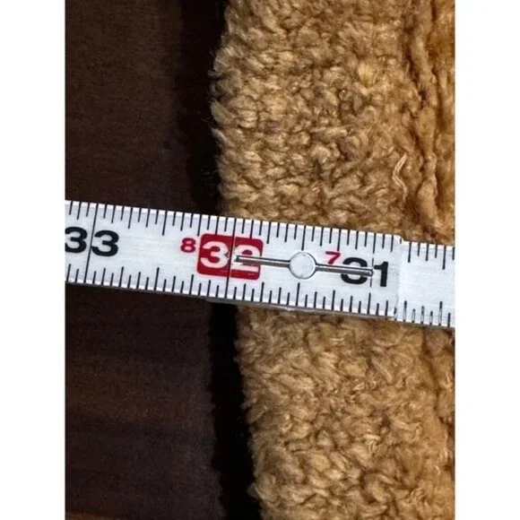 Free People Warm Wishes Sand Hooded Sweater Knit Jacket XS Cabincore - Picture 7 of 7